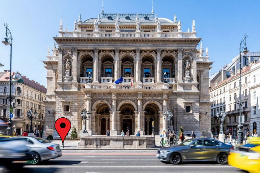 Il punto di partenza del tour di Pest